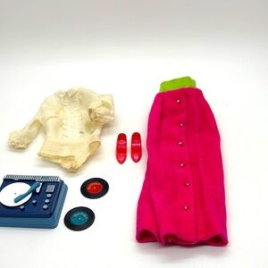 VTG Barbie Disc Date Outfit 60s Record Player